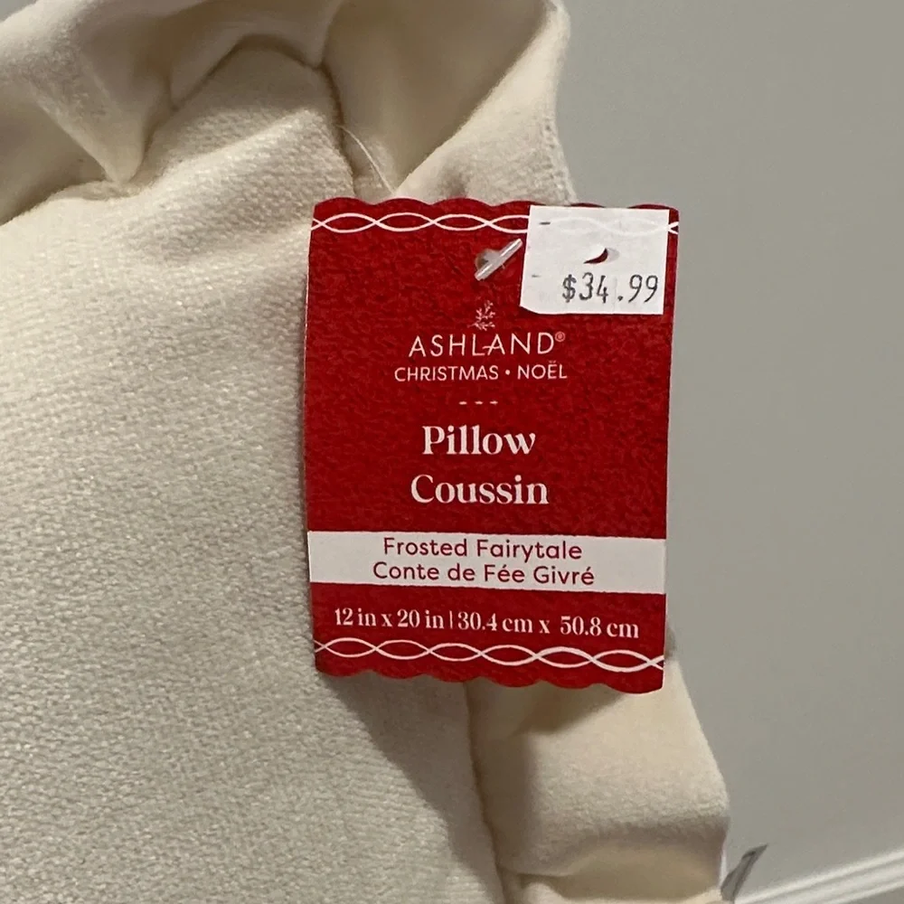 Ashland Cream Pillow with Gold Script